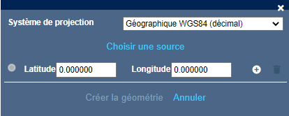 Import coordonnées 2