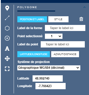 Label des formes